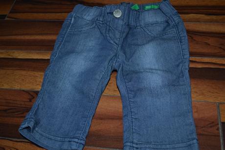 Skinny strech rifliky 9/12 m, benetton,74
