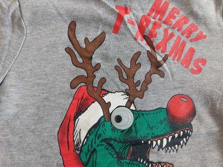 Vianočná mikina t-rex veľ.128, 128
