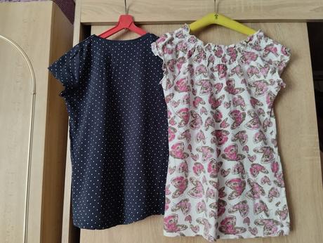 2x tričko 122/128, h&m,122