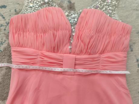 Marhuľové spoločenské šaty, s