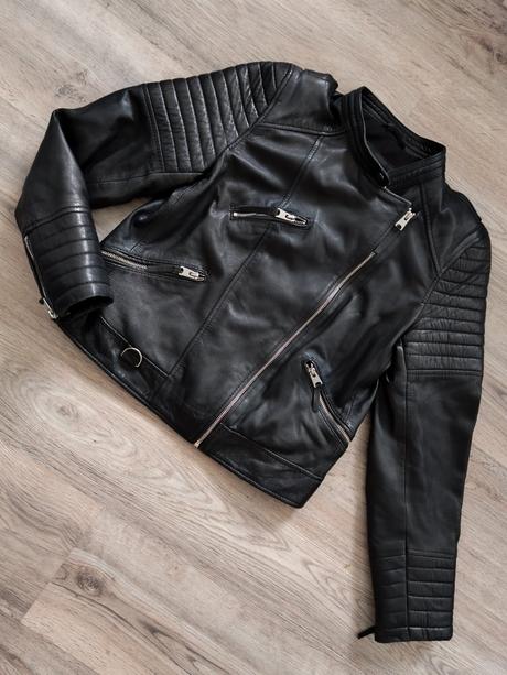 Koženková bunda moderná, zara,xl