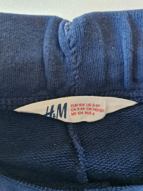 Tepláky, h&m,104
