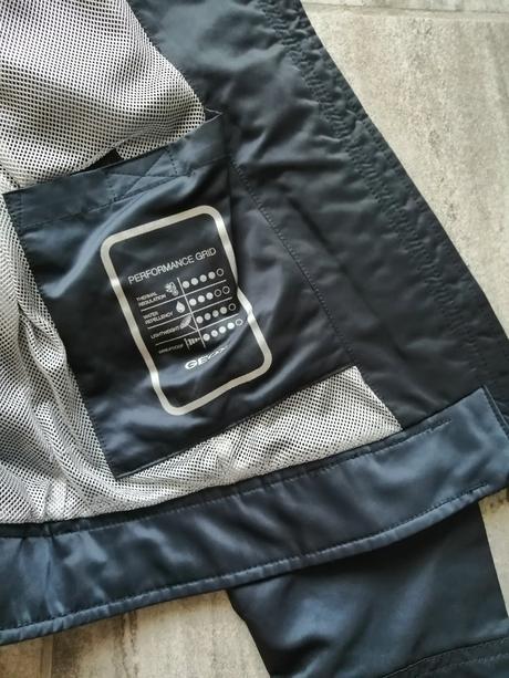 Prémiová luxus bunda geox v38 oceľovomodrá, geox,38