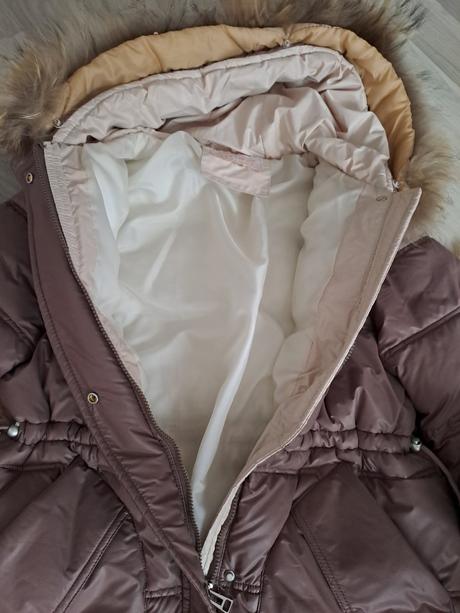 Zimná bunda s pravou kožušinou, l