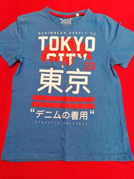 Modre tricko 146-152, c&a,146