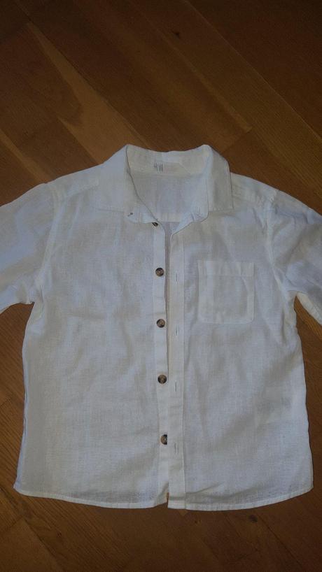Ľanová košeľa, 3-4 roky, h&m,104