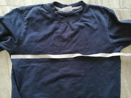 Tmavomodrá mikina v140/146, 140