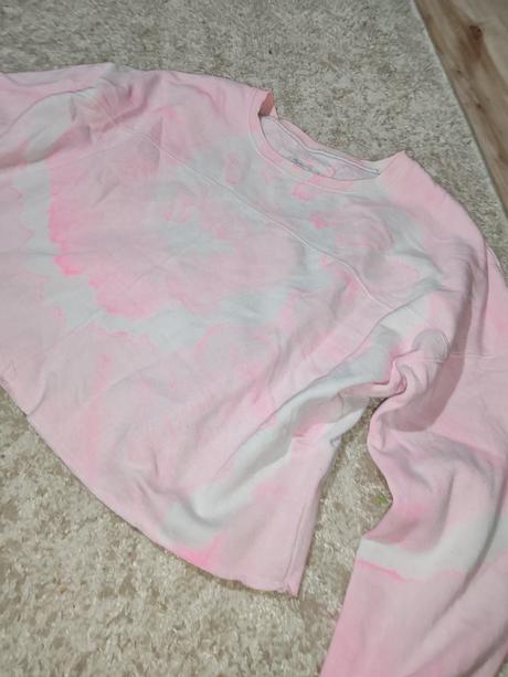 Dámska crop voľná mikina, l