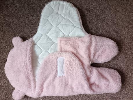 Fusak, zavinovačka pre bábätko, ružový, 