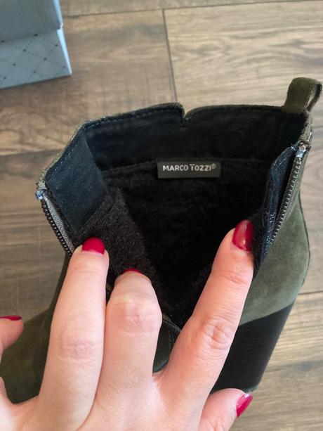 Kozene kotnikove cizmy, marco tozzi,38