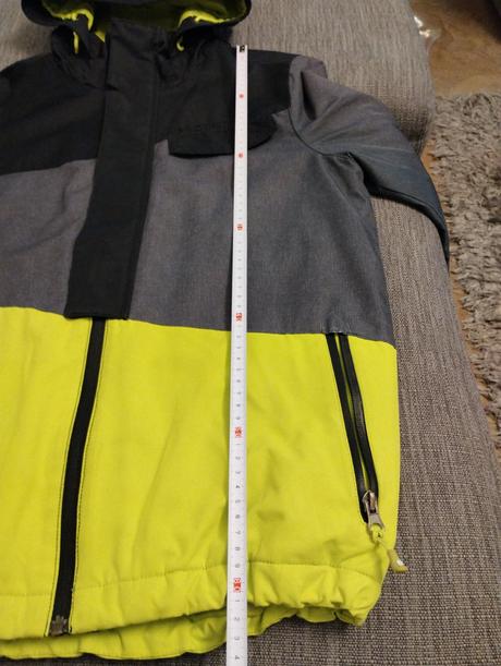Lyžiarska bunda krikľavo žltá, 152