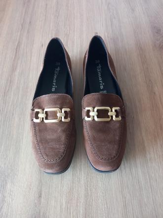 Kozene mokasiny tamaris, tamaris,38