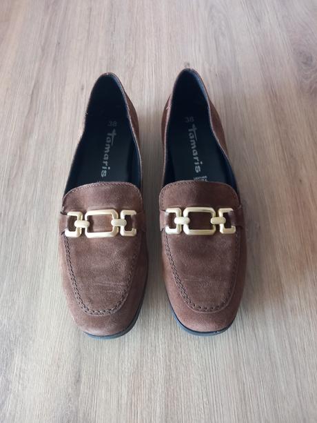 Kozene mokasiny tamaris, tamaris,38