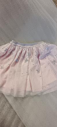 Ružová trblietavá suknička, 128