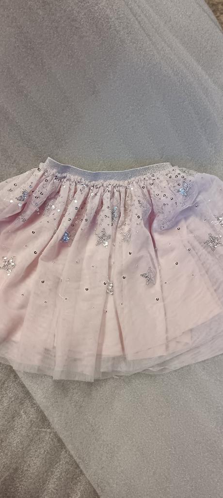 Ružová trblietavá suknička, 128