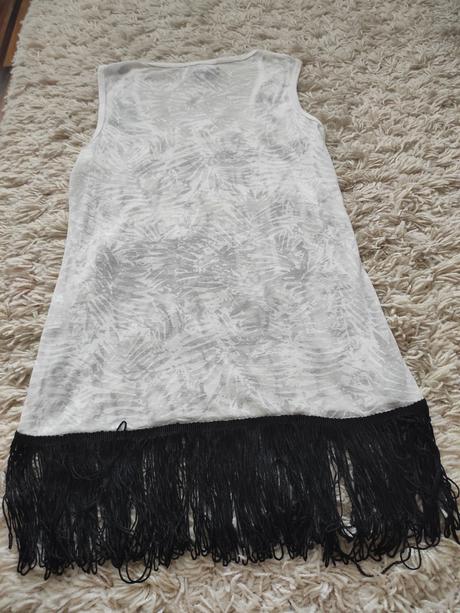 Armani tenké tričko so strapcami, armani,m