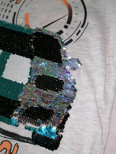 Tričko s flitrami, 128