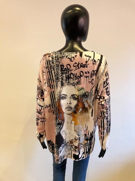 Dámske vzorované tričko (uni), l / m / s / xl