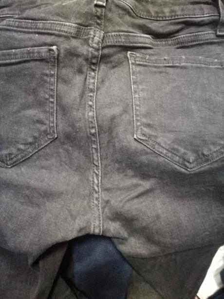 2x rifle s vysokým pásom, denim,34