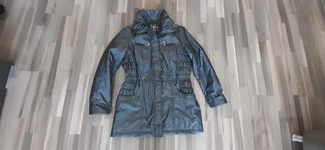 Tmavošedá bunda/kabát c&a, veľ. 38/40, c&a,40