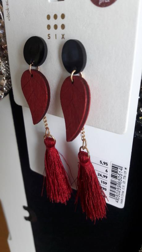 Strapcové náušnice, takko