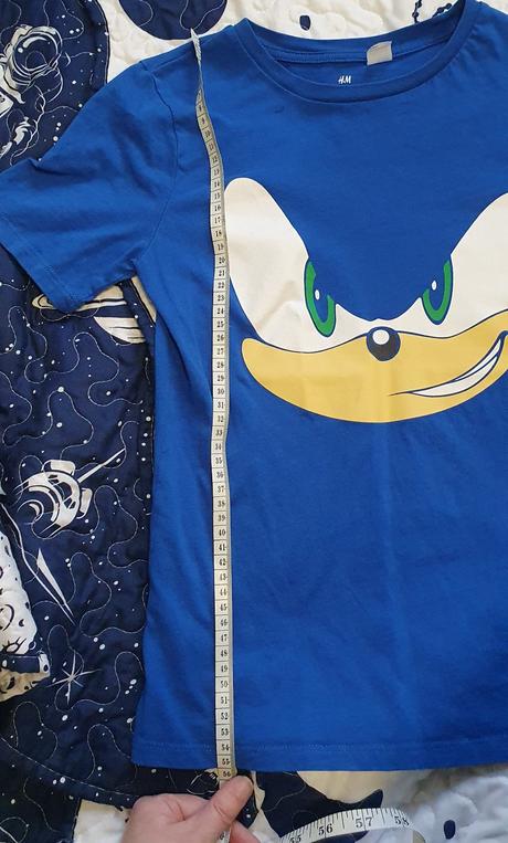 Tričko sonic, h&m,134