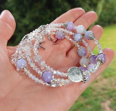 Náramok z polohdrahokamov pre ryby, váhy, vodnár, 