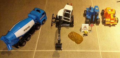 Sada stavebnych strojov s prislusenstvom, 