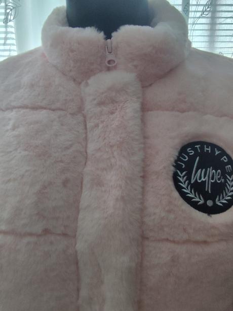 Hype ružová chlpatá bundička, 158