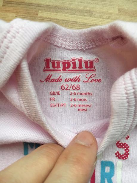 Krasne bodynka + teplacky, lupilu,68