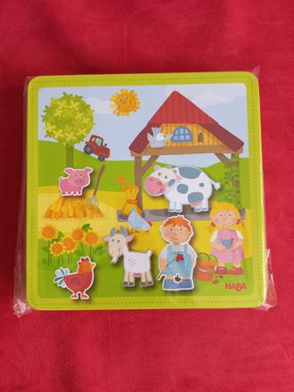Haba magnetická skladačka zvieratká na farme, 