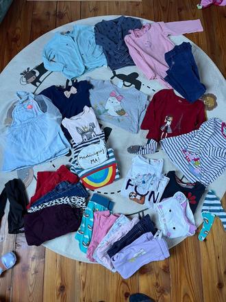 Balík značkového oblečenia pre dievča 80-92, 86–98