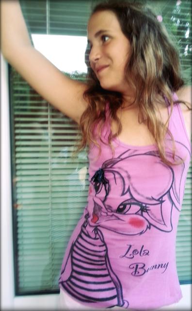 Tričko so zajačikom, xs