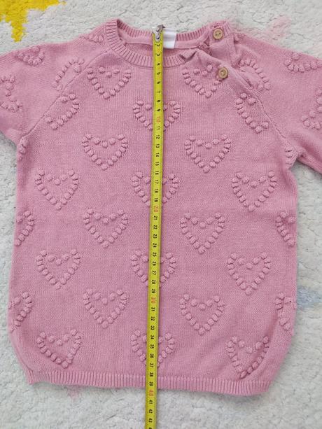 Svetrík so srdiečkami, h&m,98