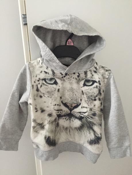 Mikina s kapucňou a vreckami na boku, h&m,92