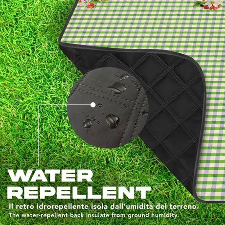 Veľká pikniková deka perletti travel vichy flore,