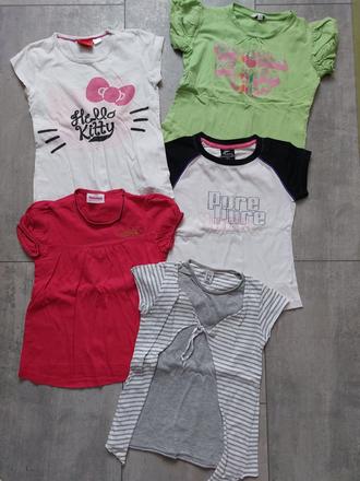 Dievčenské tričká s krátkym rukávom, 122