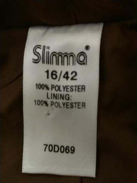 Dámska hnedá sukňa so spodničkou, slimma, xl