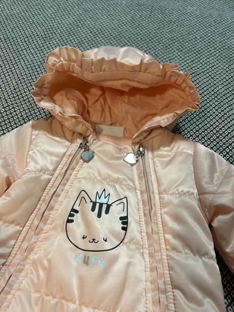 Ružové zimné kombinézy (overaly) coccodrillo, 62