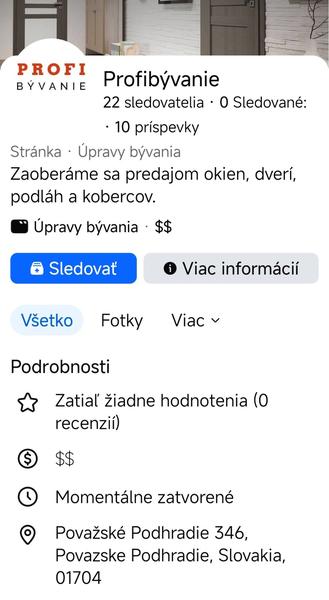 Profi bývanie, skúsenosť s plastovými oknami?