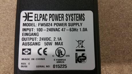 Elpac zdroj 24 v dc, 2.1 a, 50 w, 