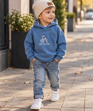 Chlapčenská mikina newness kids s kapucňou, 74 / 80 / 86 / 92