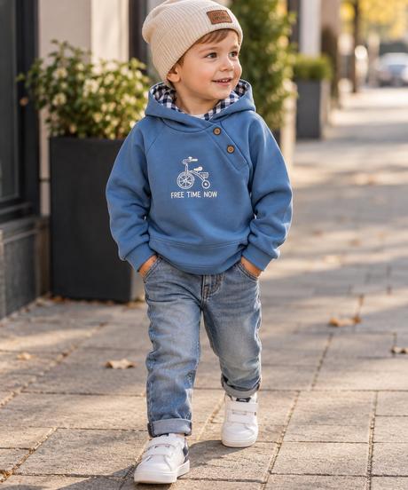 Chlapčenská mikina newness kids s kapucňou, 74 / 80 / 86 / 92