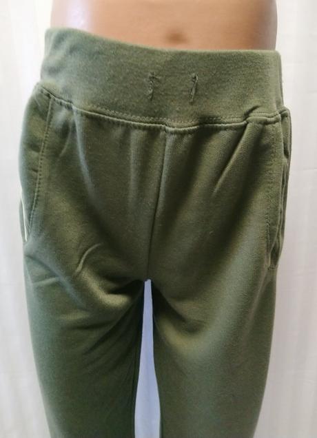 Dievčenské zelené tepláky pásiky, hopefine, 110 cm, 110