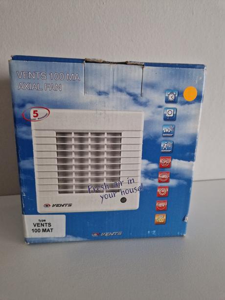 Ventilátor vents 100 mat,