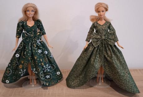 Vianočné šaty pre barbie, 