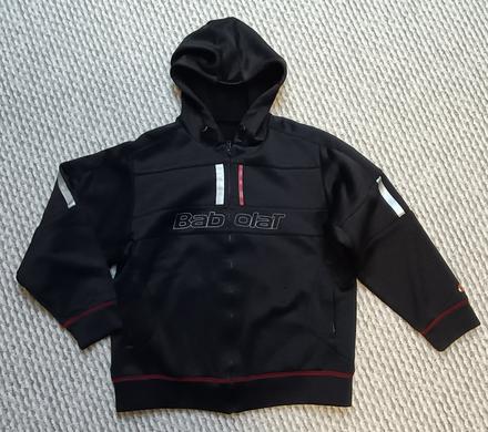 Chlapčenská čierna mikina na zips 152 babolat, 152
