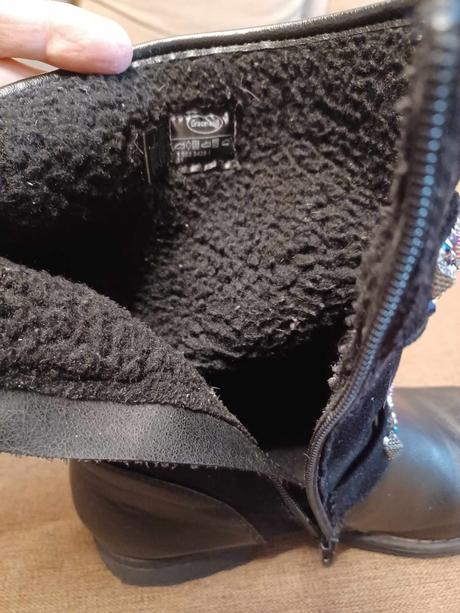 Čierne kovbojské čižmičky, deichmann,35