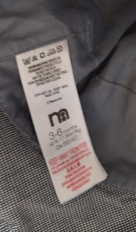 Látkový klobúčik, mothercare,68