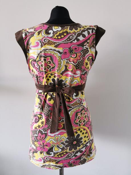 Tehotenská farebná letná bavlnená blúzka brendon, l